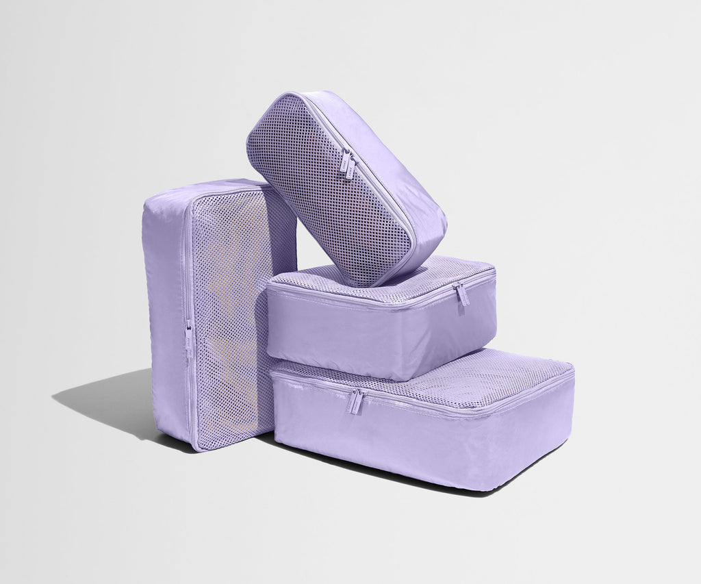 Away Insider Packing Cubes (Set of 4) in Lavender Haze Purple
