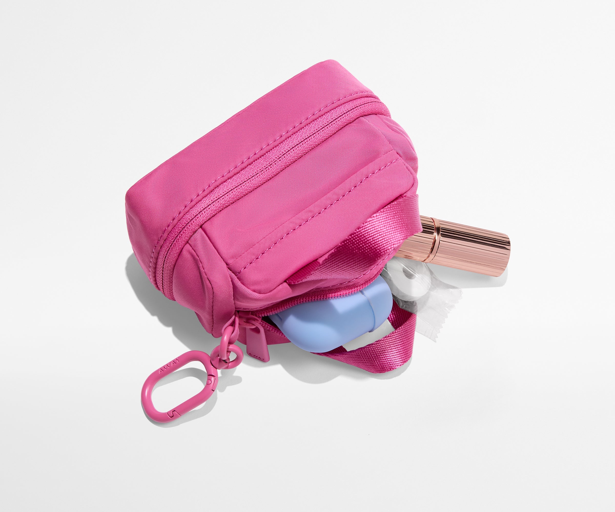 Away Micro Weekender Charm Duffel Bag - Island Pink
