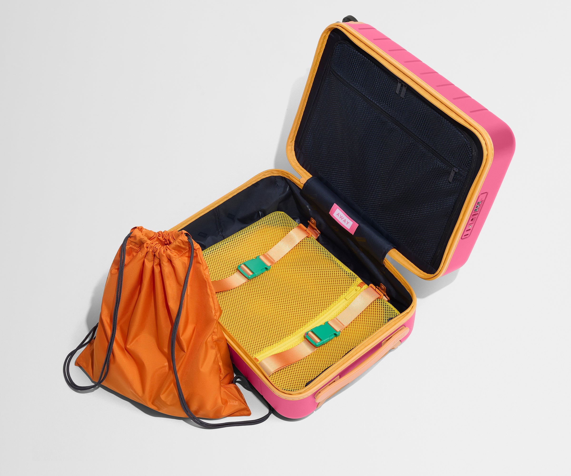 Away The Kids Carry-On Suitcase - Cotton Candy Pink