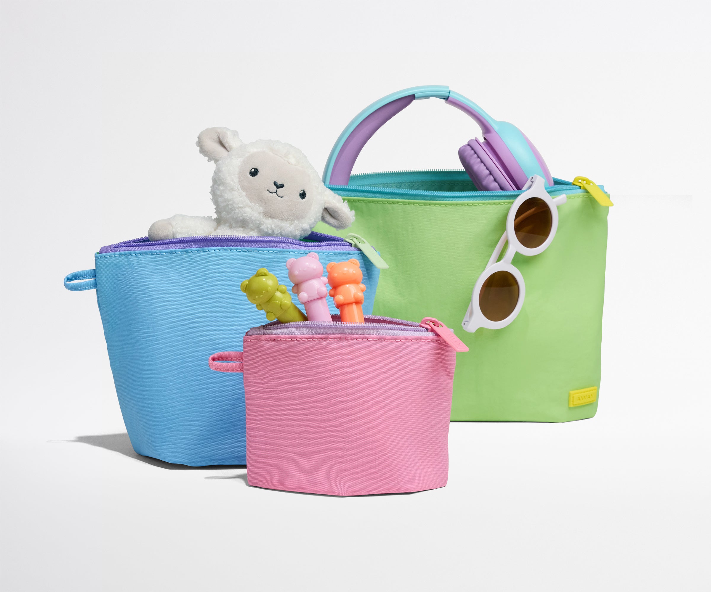 Away Kids Pouch Set Travel Accessory - Garden Mix