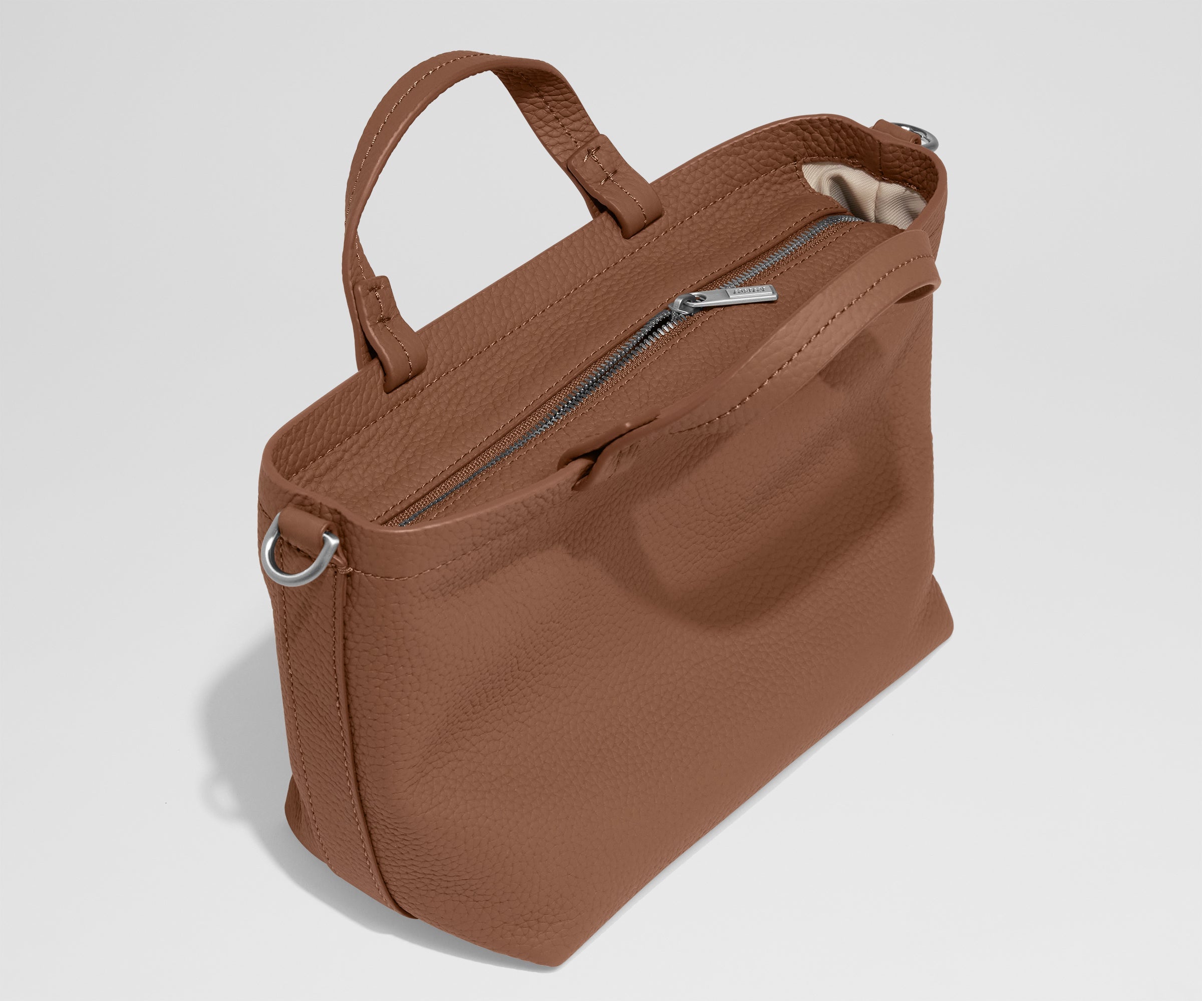 Away Leather Crossbody Crossbody Bag - Saddle Brown