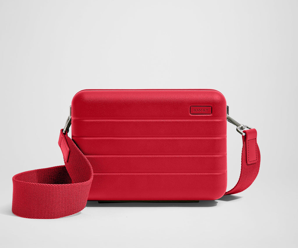 Away The Mini Crossbody Packing Cubes - Cherry Red