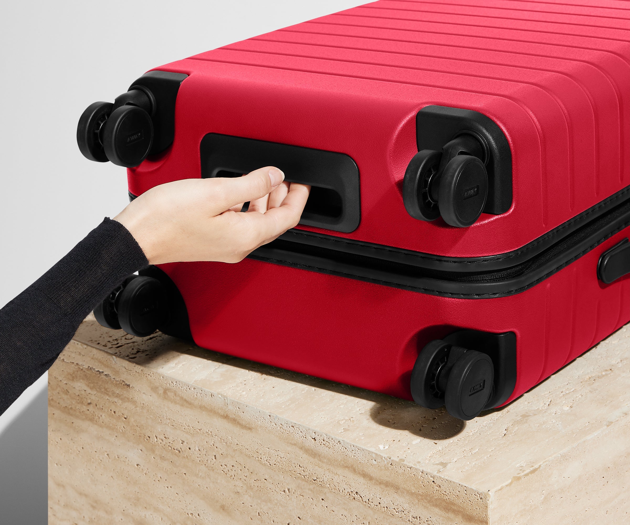 Away The Bigger Carry-On Suitcase - Cherry Red