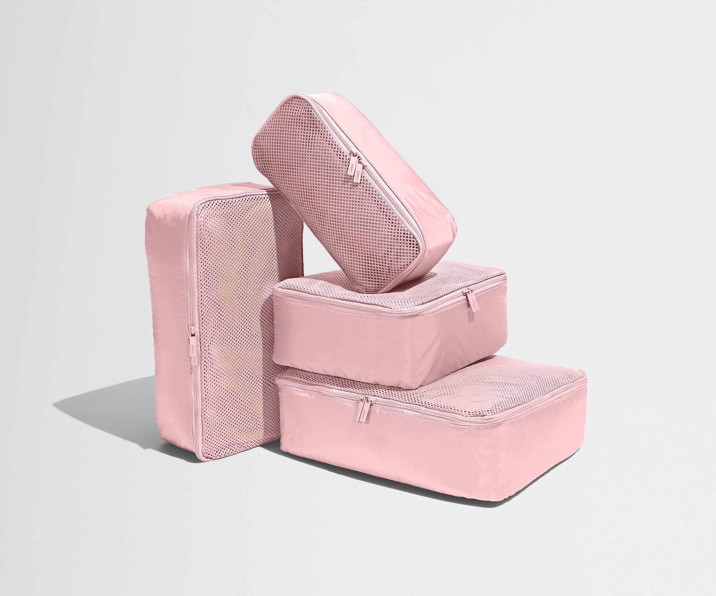 Away Insider Packing Cubes (Set of 4) in Blush Pink