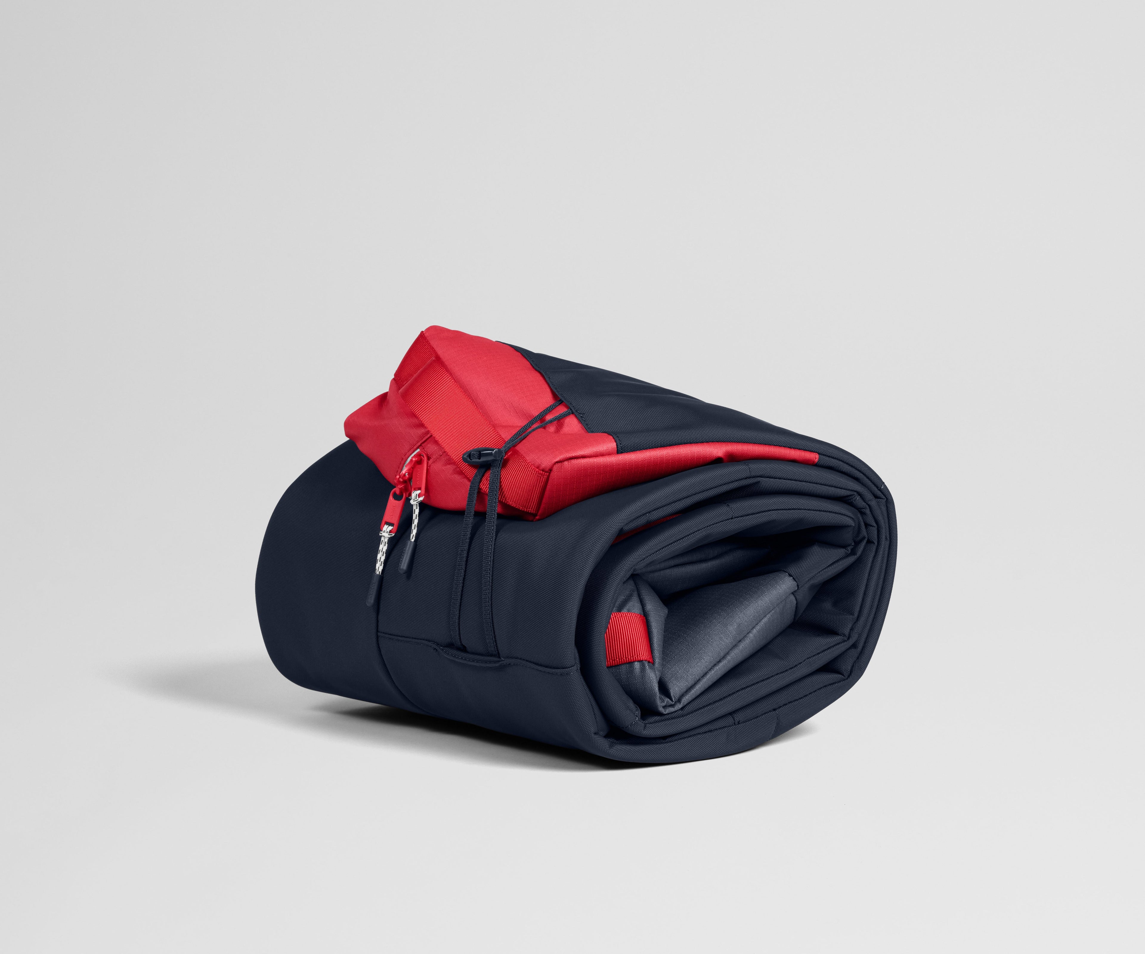Away Roll-Top Ski Bag Suitcase - Navy Blue