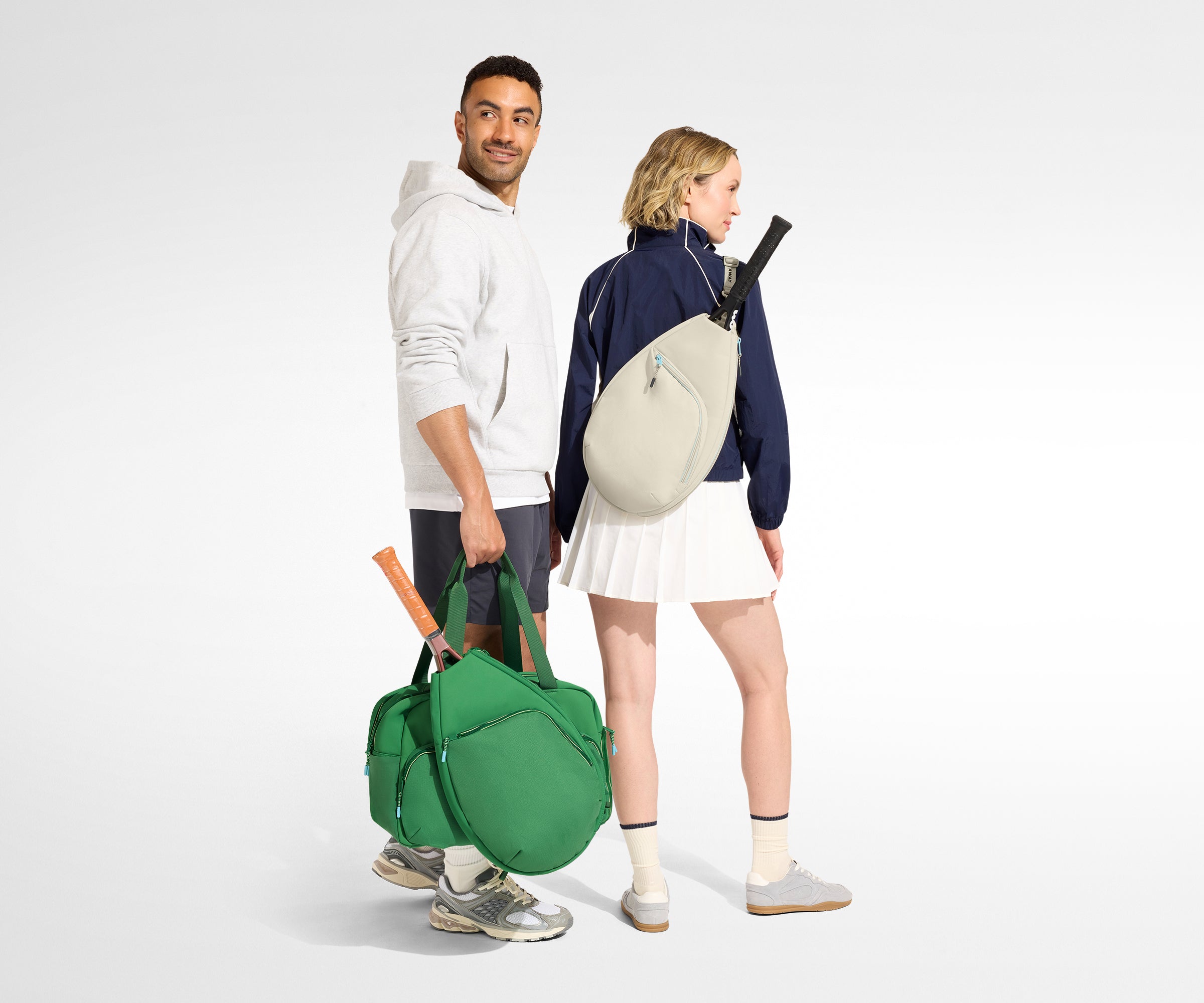 Away Racket Bag Backpack - Salt White
