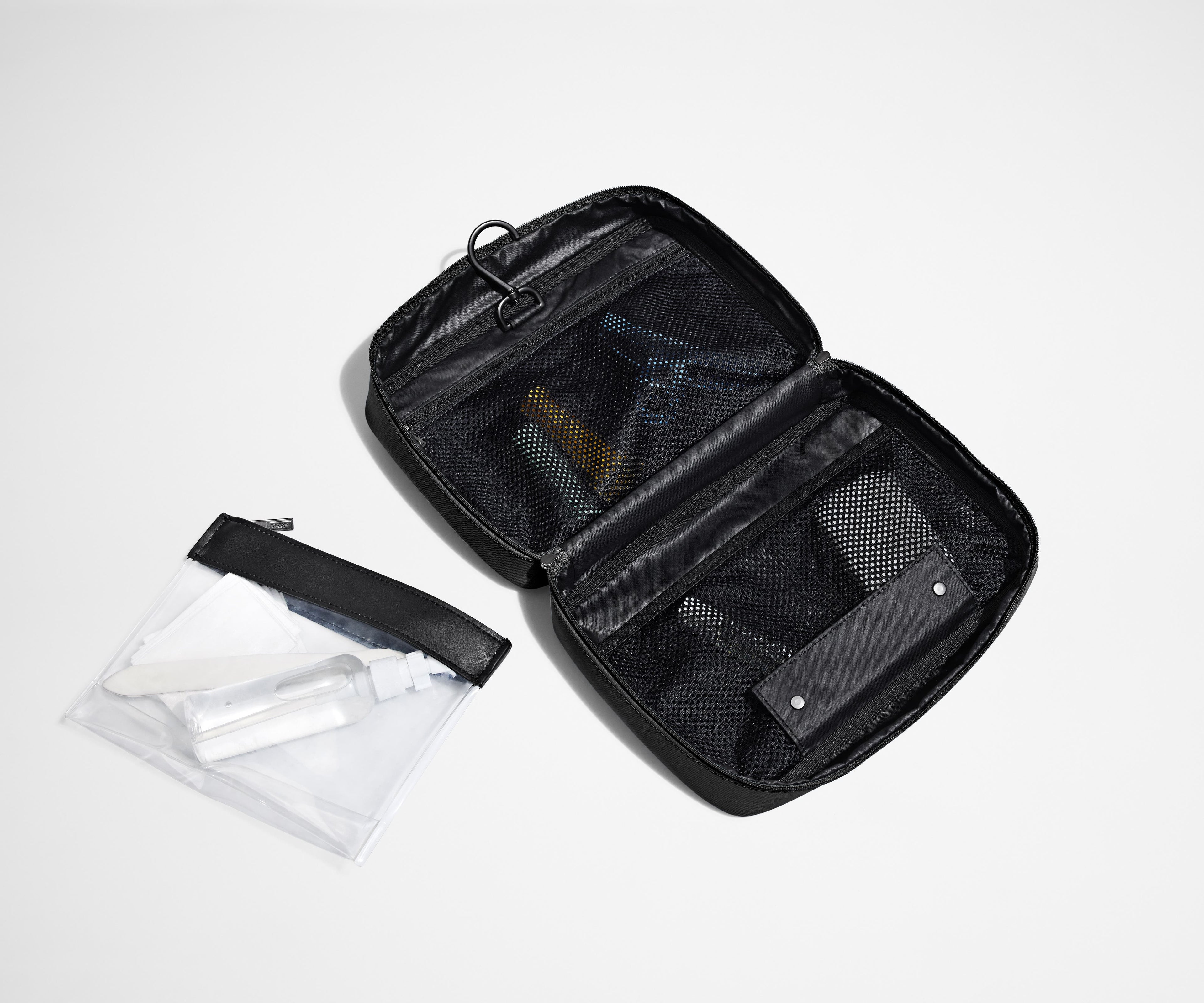 Away The Hanging Toiletry Bag in Jet Black