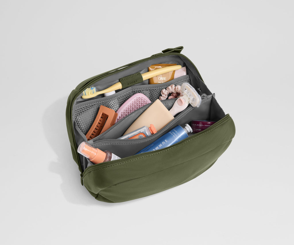 Away Large Toiletry Bag in Olive Green