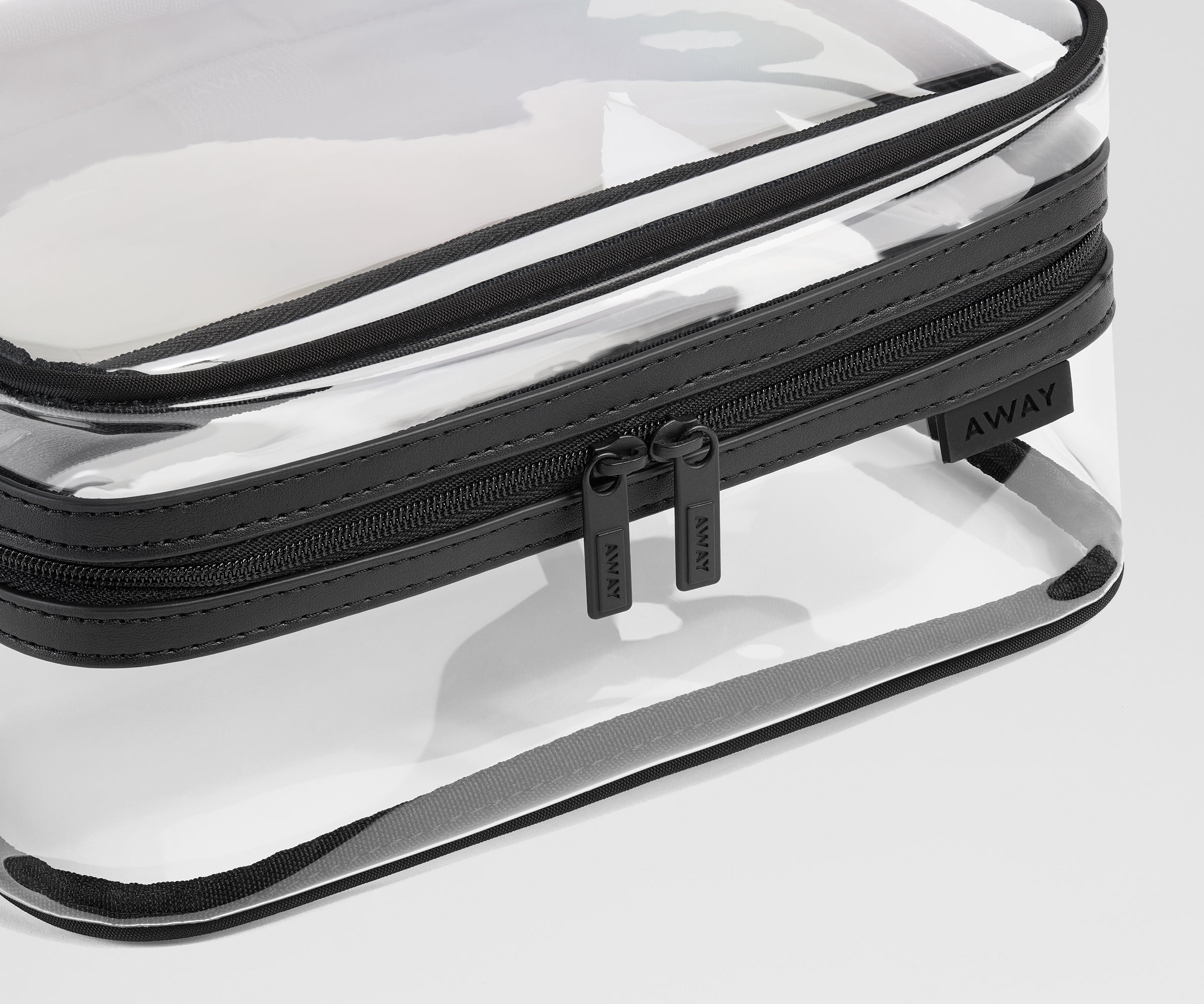 Away Clear Toiletry Bag in Jet Black