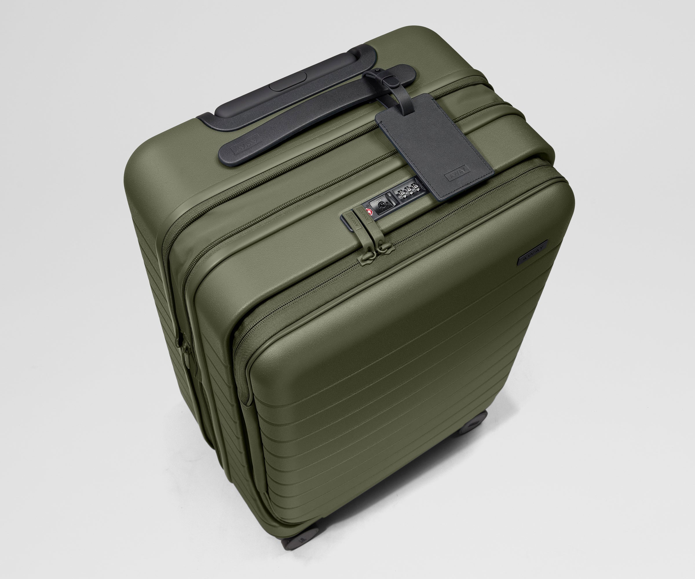 Away Topside Bigger Carry-On Suitcase - Olive Green