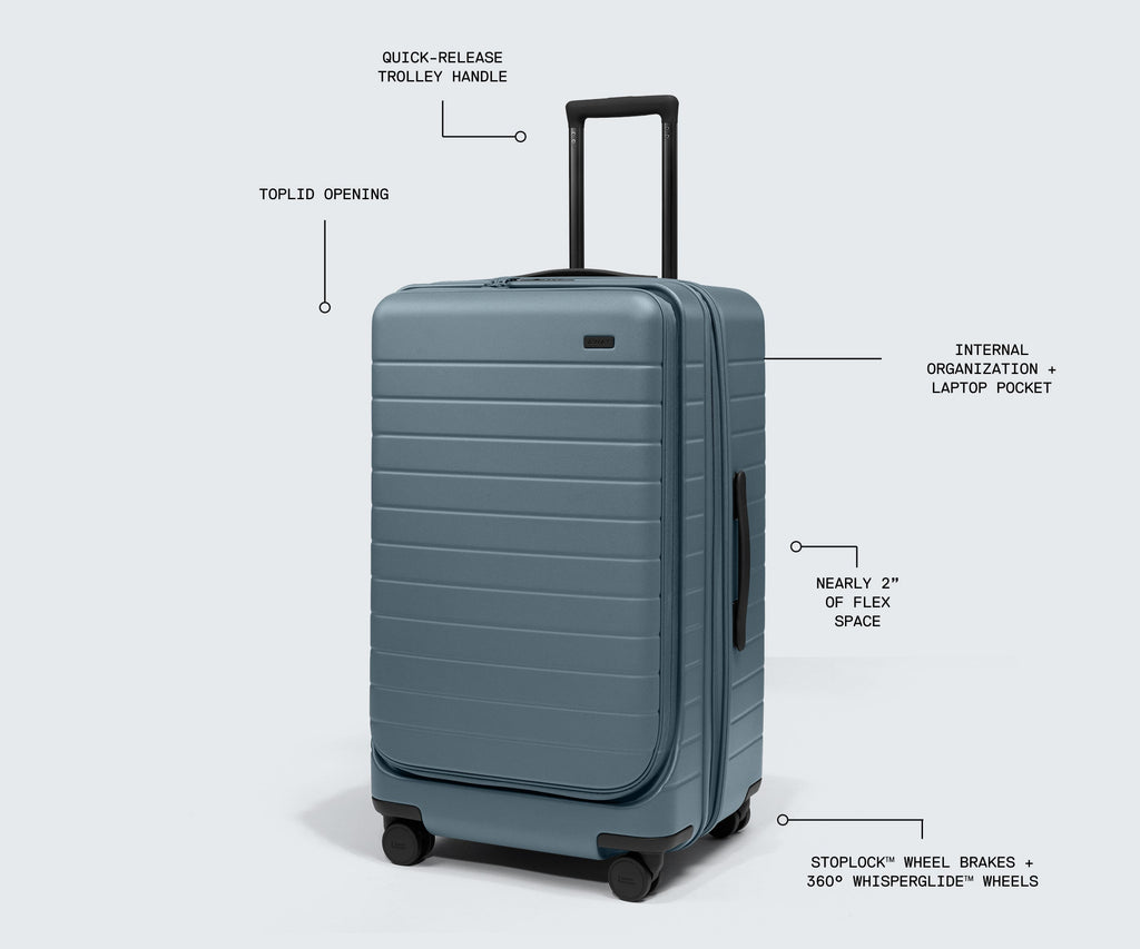 Away Topside Medium Trunk Suitcase - Blush Pink