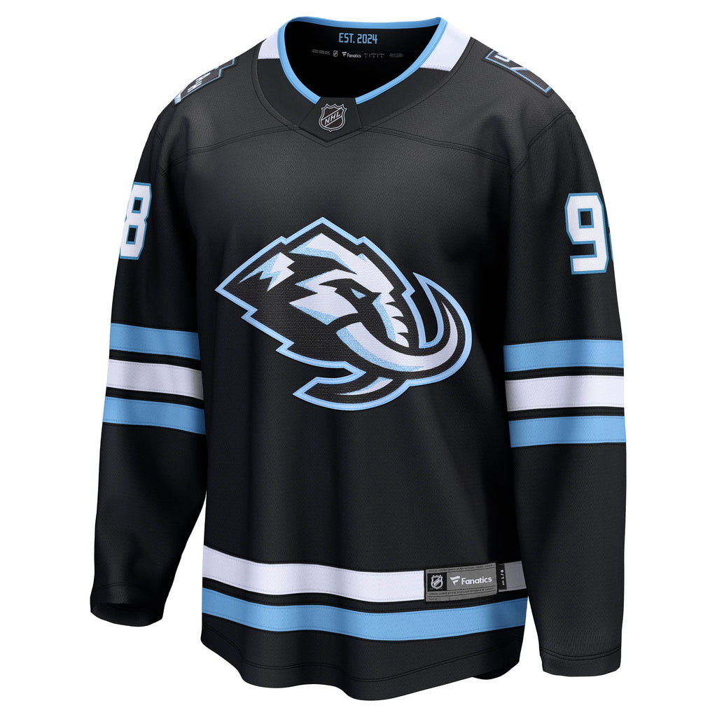Utah Mammoth Fanatics Home Breakaway Jersey - Black - Mikhail Sergachev - Mens