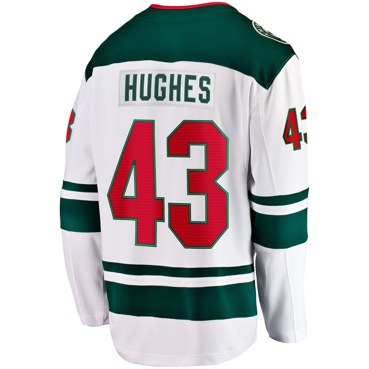 Minnesota Wild Fanatics Away Breakaway Jersey - White - Quinn Hughes - Mens
