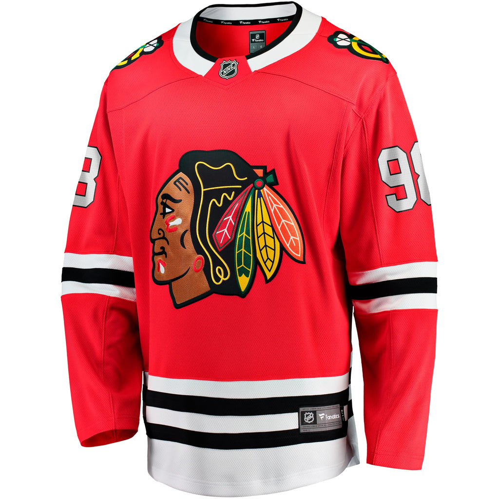 Men's Fanatics Connor Bedard Red Chicago Blackhawks Home Breakaway Player Jersey