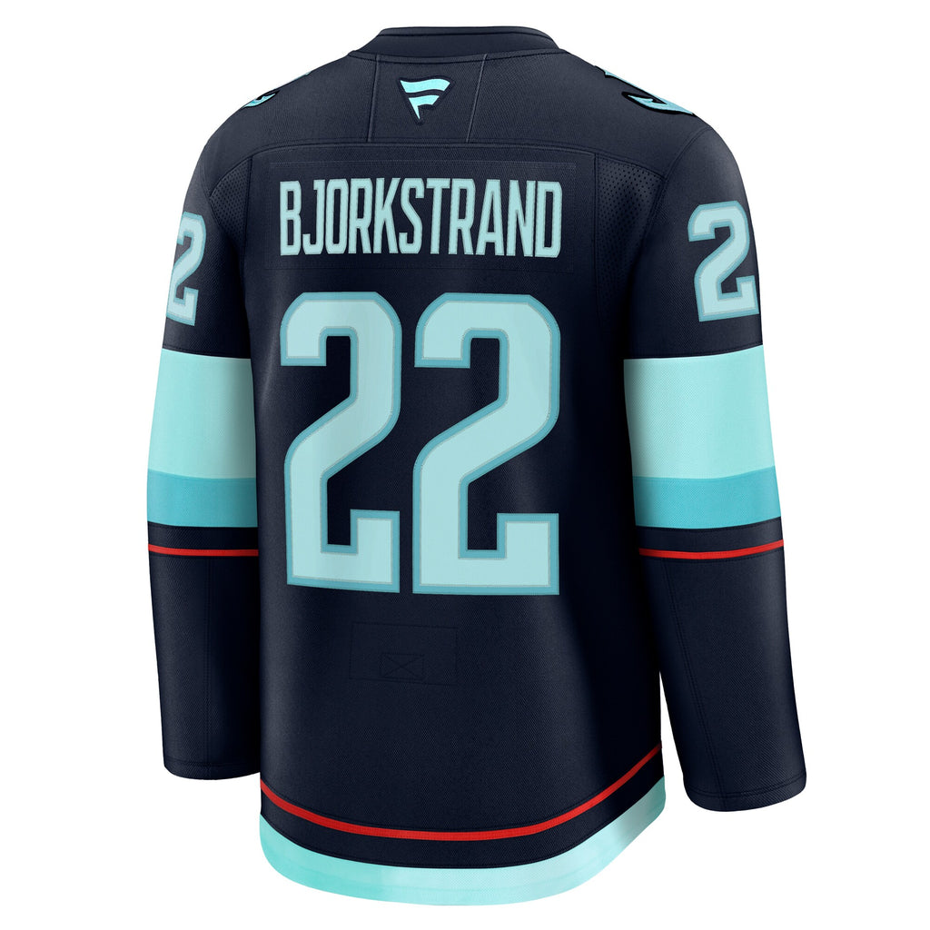 Seattle Kraken Fanatics Branded Home Premium Jersey - Deep Sea Blue - Oliver Bjorkstrand - Mens