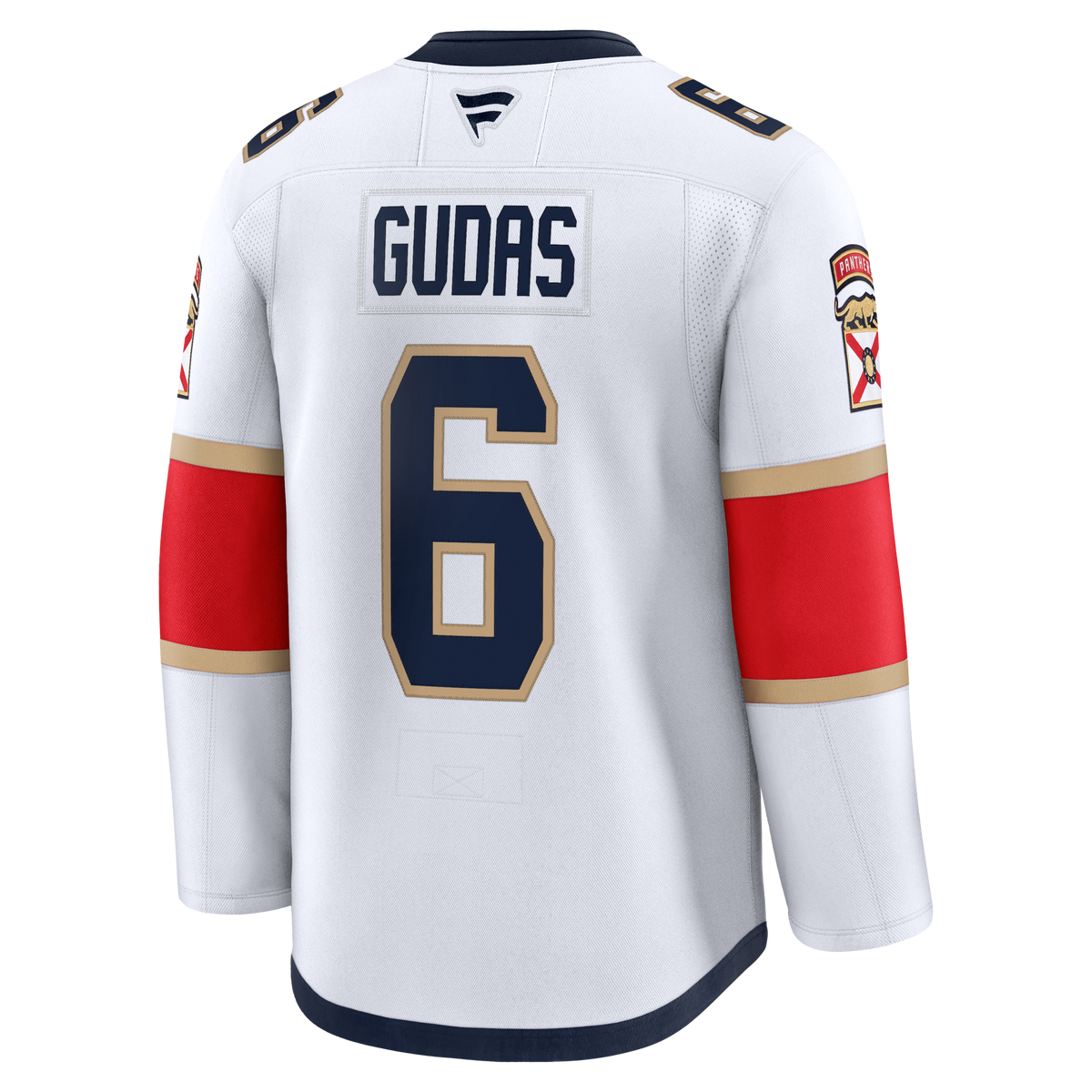 Florida Panthers Fanatics Away Premium Jersey - White - Radko Gudas - Mens