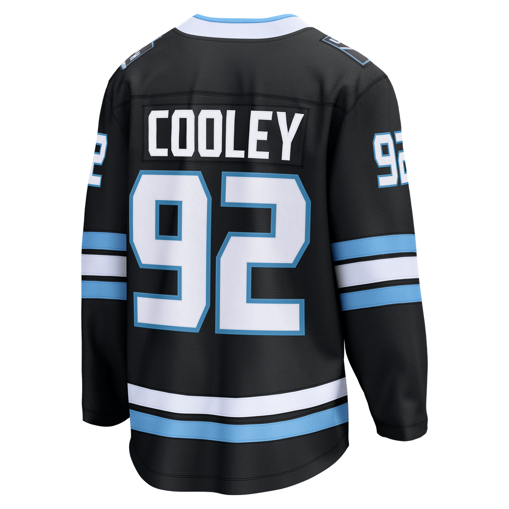 Utah Mammoth Fanatics Home Breakaway Jersey - Black - Logan Cooley - Mens