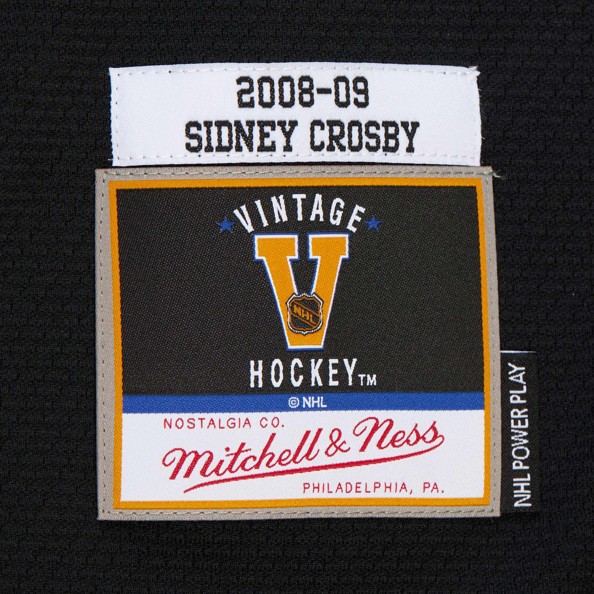 Men's Sidney Crosby Black Pittsburgh Penguins 2008-09 Power Play Jersey