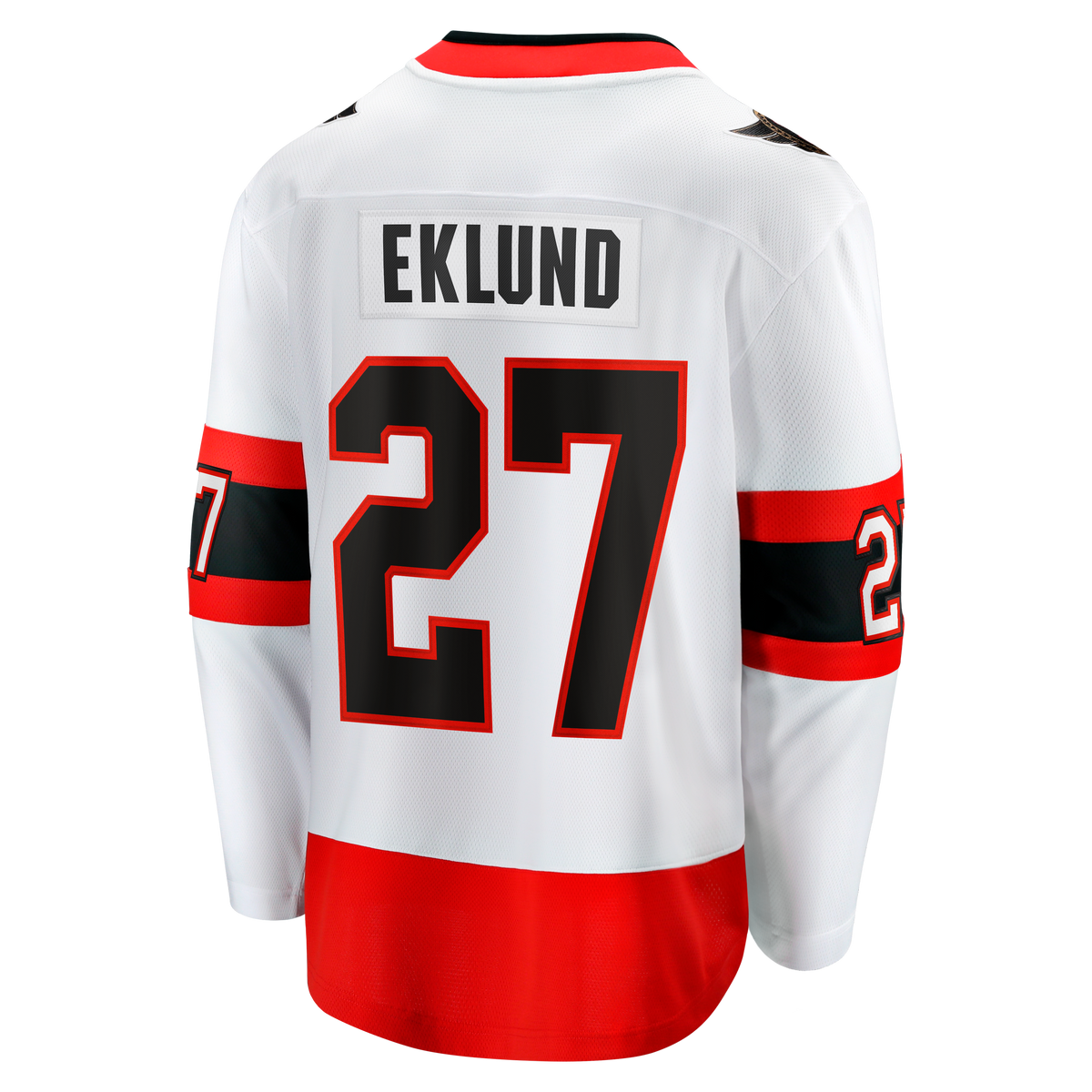 Ottawa Senators Fanatics Away Breakaway Jersey - White - William Eklund - Mens