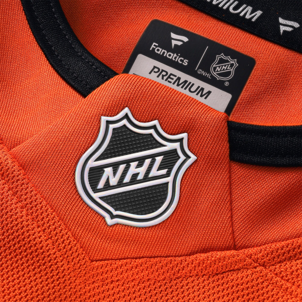 Anaheim Ducks Fanatics Branded Home Premium Jersey - Orange - Leo Carlsson - Mens