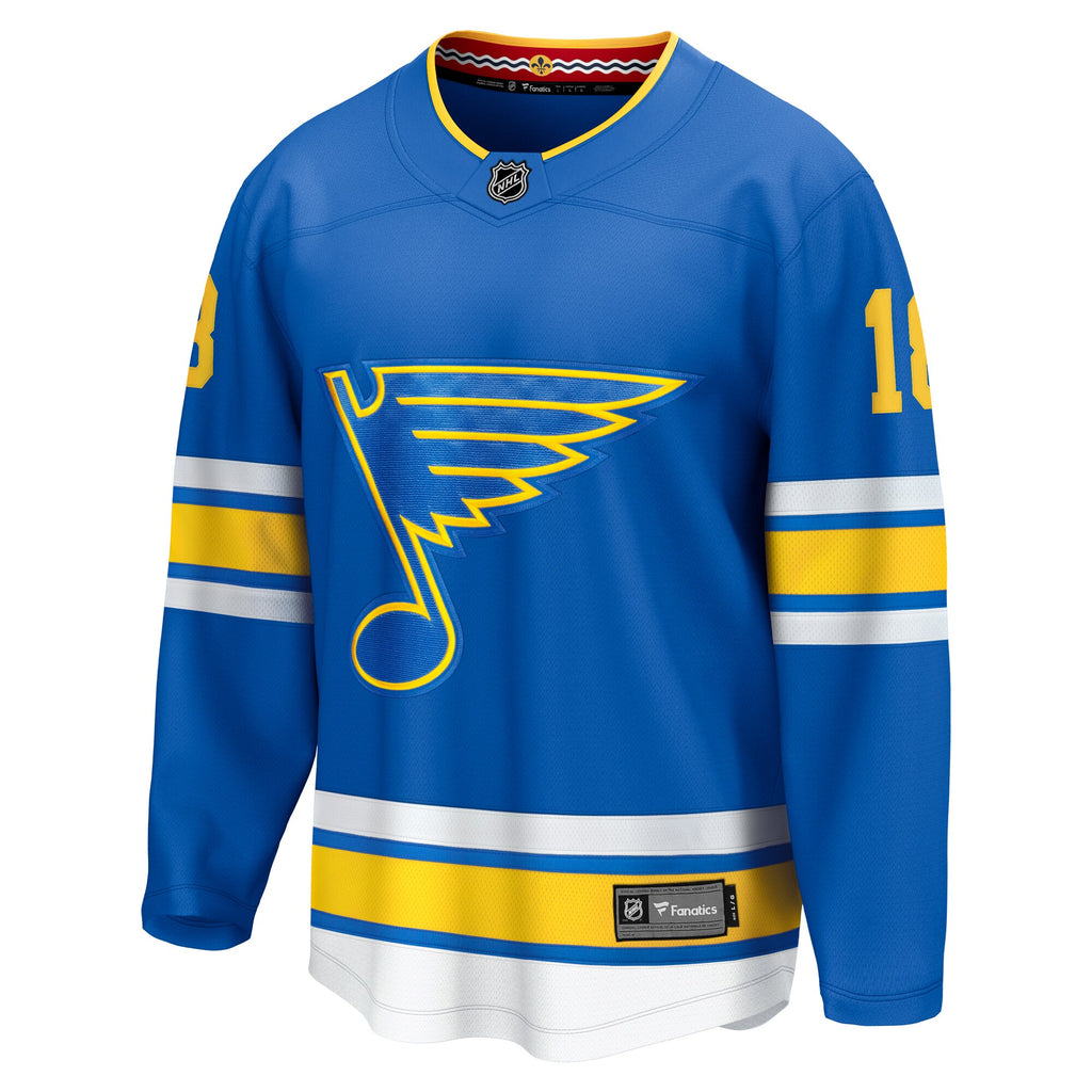 St. Louis Blues Fanatics Branded Home Breakaway Jersey - Blue - Robert Thomas - Mens