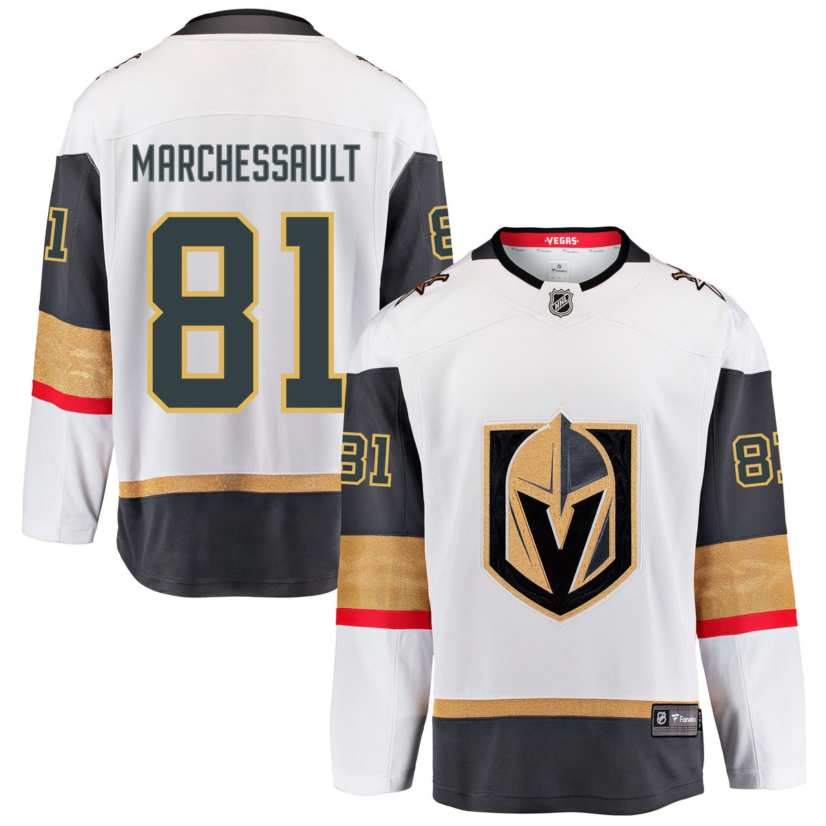 Vegas Golden Knights Fanatics Away Breakaway Jersey - Jon Marchessault - Mens