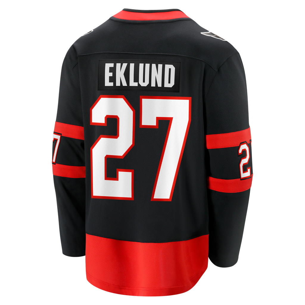 Ottawa Senators Fanatics Breakaway Jersey Home - Black - William Eklund - Mens