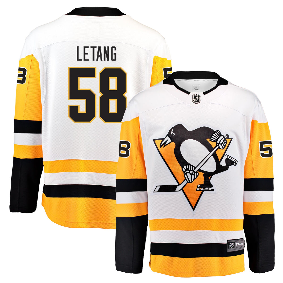 Pittsburgh Penguins Fanatics Away Breakaway Jersey - Kris Letang - Mens