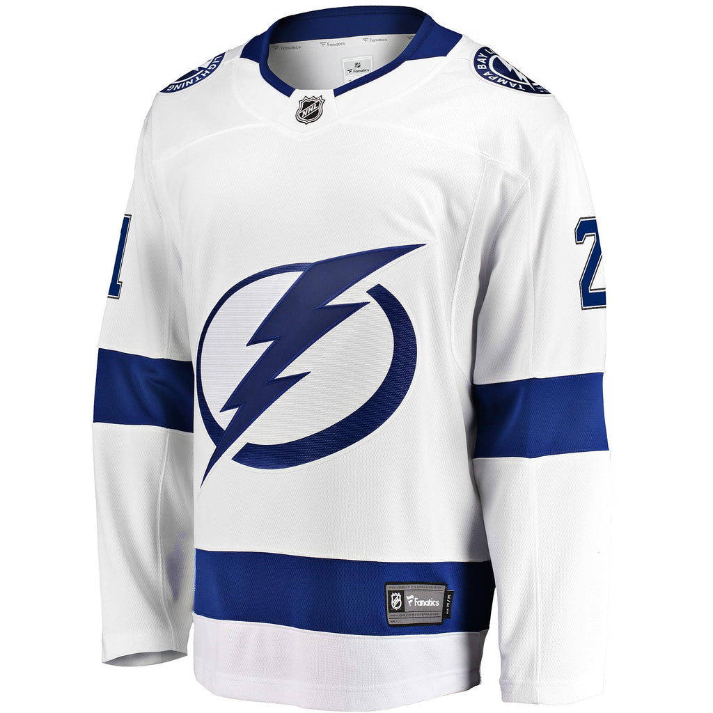 Tampa Bay Lightning Fanatics Away Breakaway Jersey - Brayden Point - Mens
