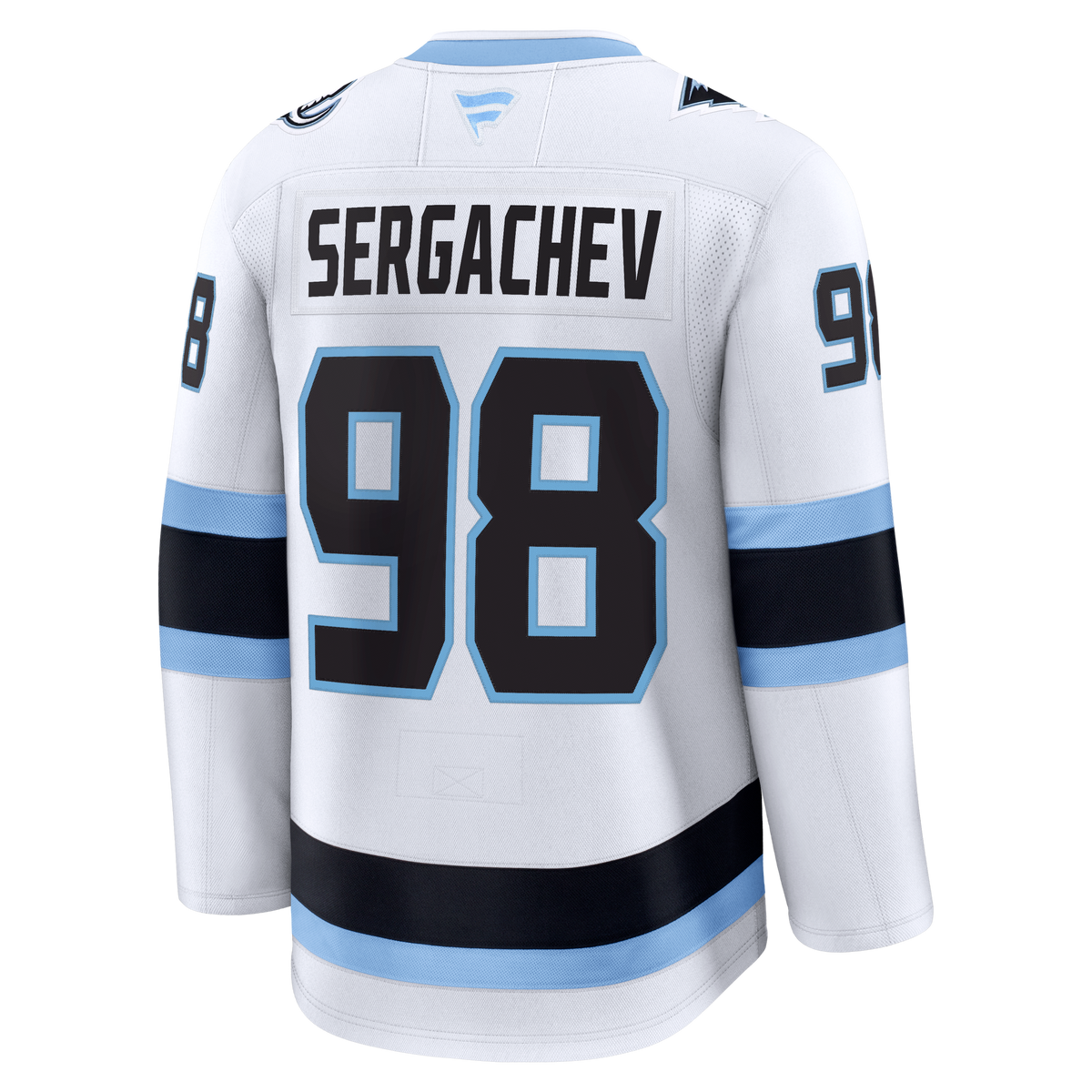 Utah Mammoth Fanatics Away Premium Jersey - White - Mikhail Sergachev - Mens