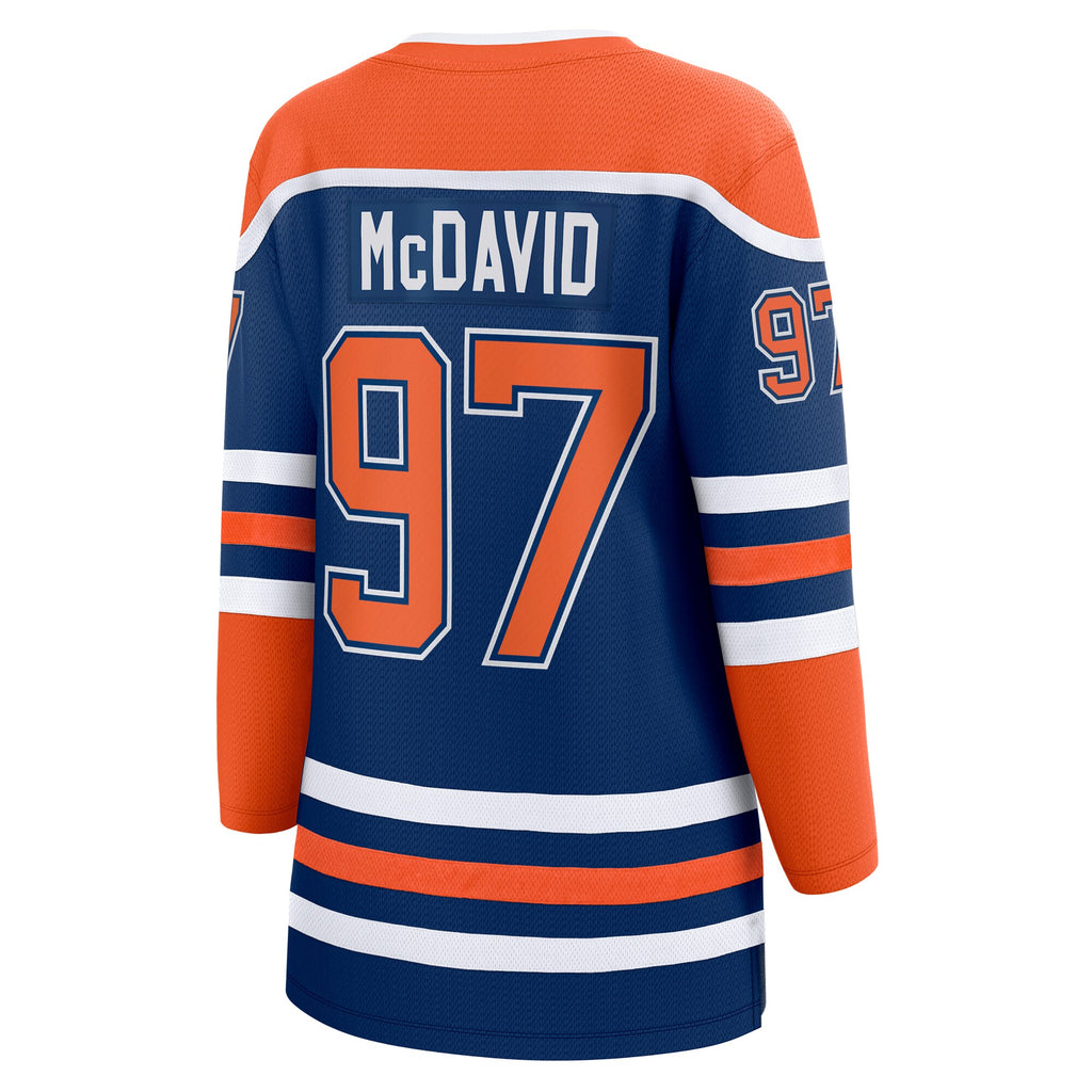 Women's Fanatics Connor McDavid Royal Edmonton Oilers Home Breakaway Jersey
