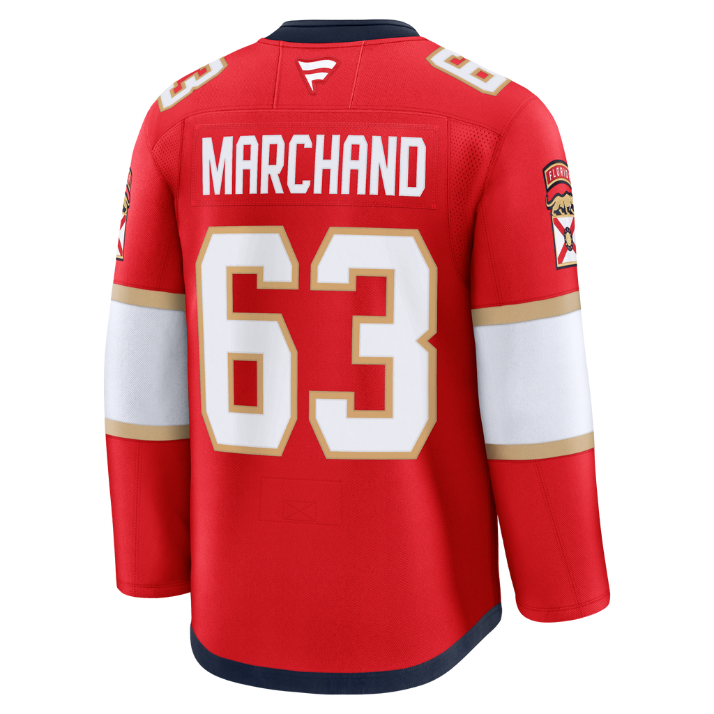 Florida Panthers Fanatics Home Premium Jersey - Red - Brad Marchand - Mens
