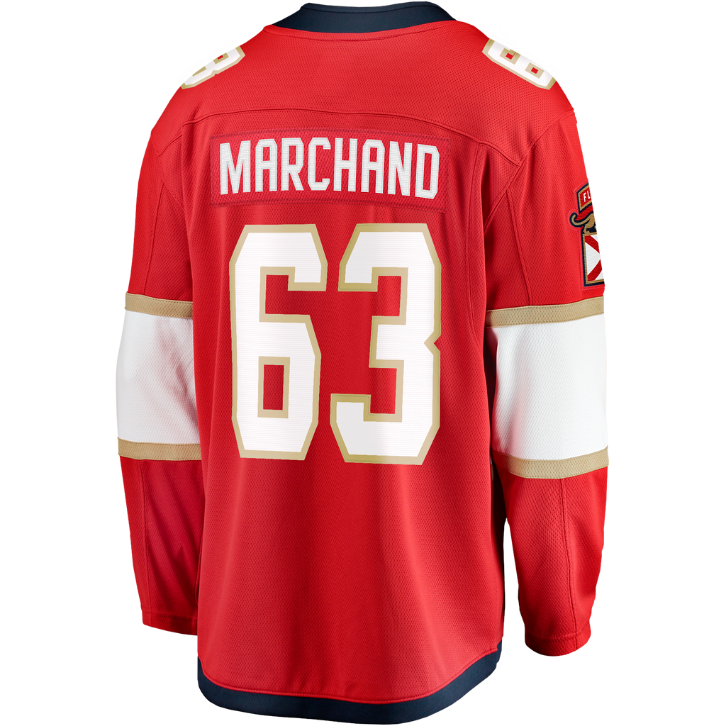 Florida Panthers Fanatics Home Breakaway Jersey - Red - Brad Marchand - Mens