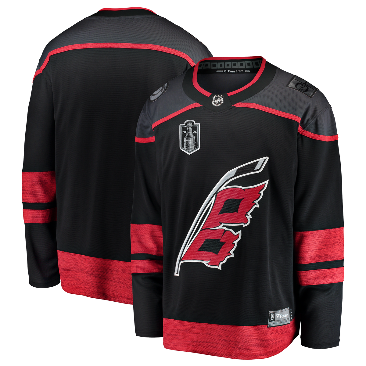 Men's Fanatics Black Carolina Hurricanes 2026 Stanley Cup Final Home Breakaway Jersey