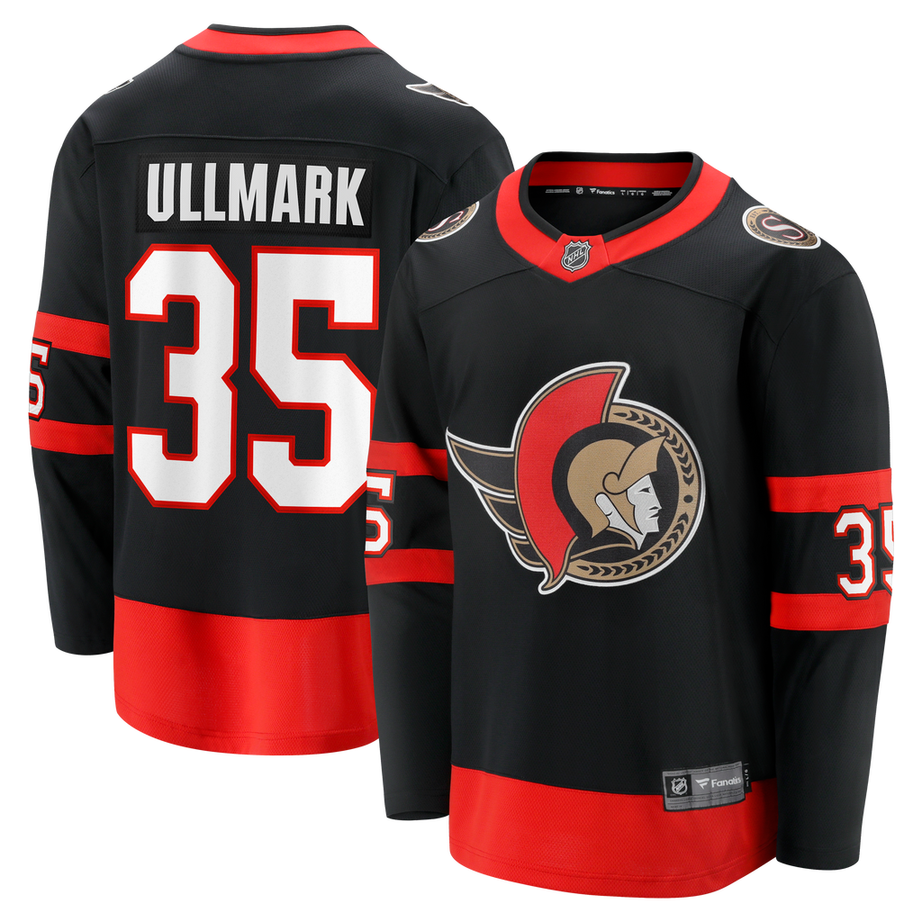 Ottawa Senators Fanatics Breakaway Jersey Home - Black - Linus Ullmark - Mens