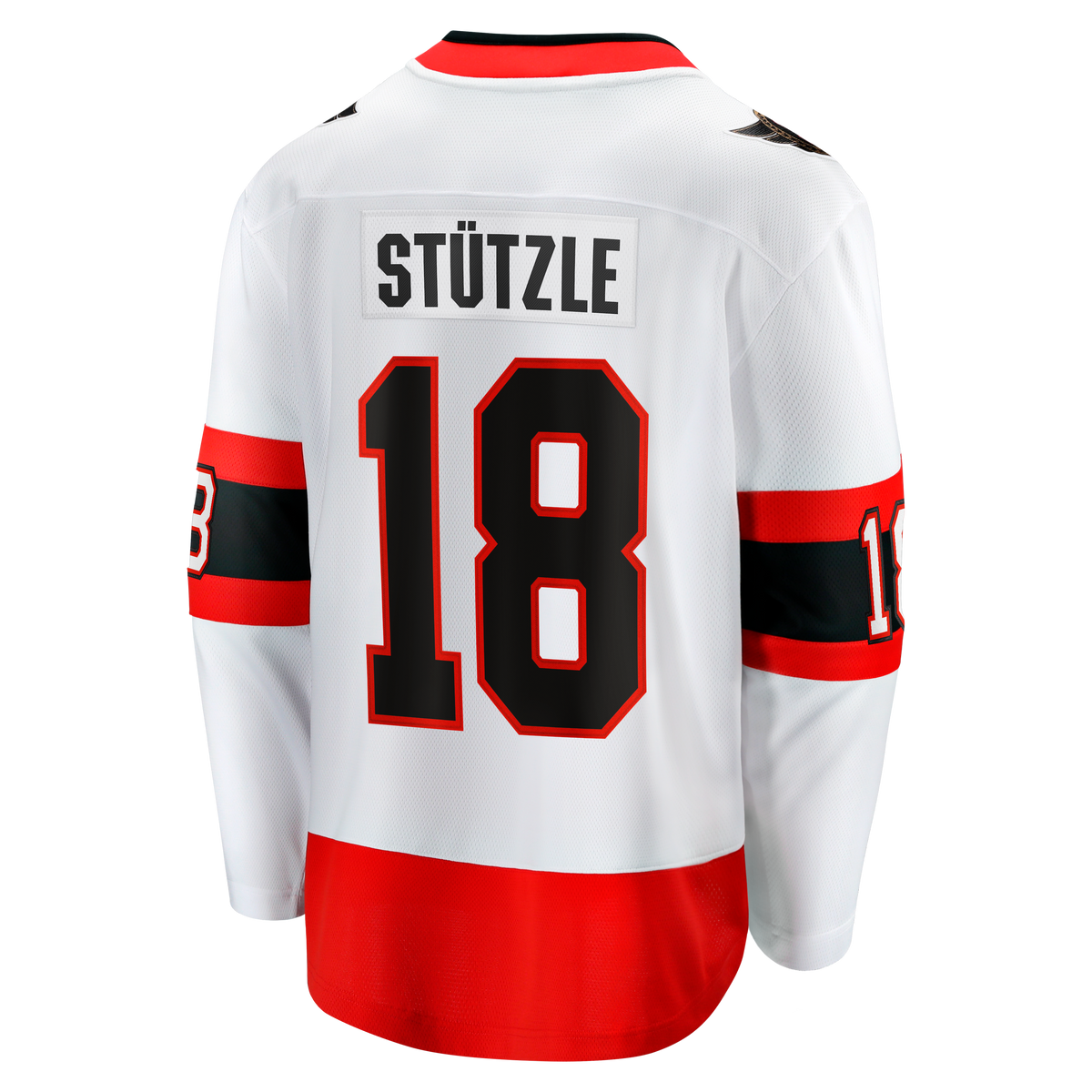 Ottawa Senators Fanatics Away Breakaway Jersey - White - Tim Stützle - Mens