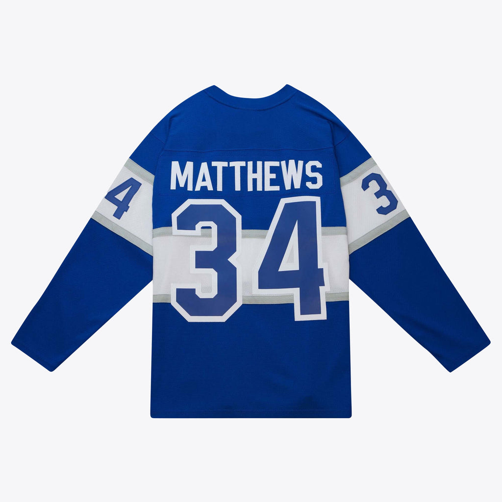 Toronto Maple Leafs Auston Matthews 1995 Power Play Centennial Classic Jersey by Mitchell & Ness - Blue - Mens