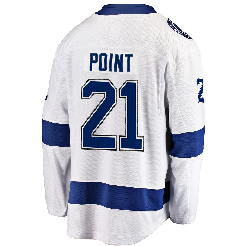Tampa Bay Lightning Fanatics Away Breakaway Jersey - Brayden Point - Mens