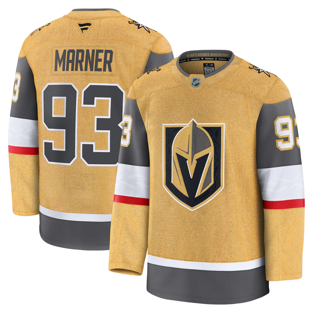 Men's Fanatics Mitch Marner Gold Vegas Golden Knights Home Premium Jersey