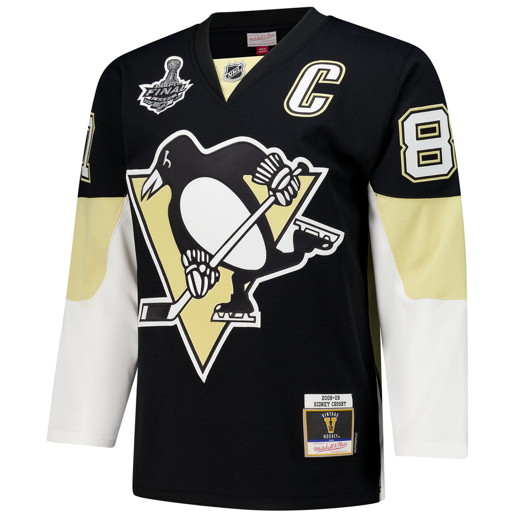 Men's Sidney Crosby Black Pittsburgh Penguins 2008-09 Power Play Jersey