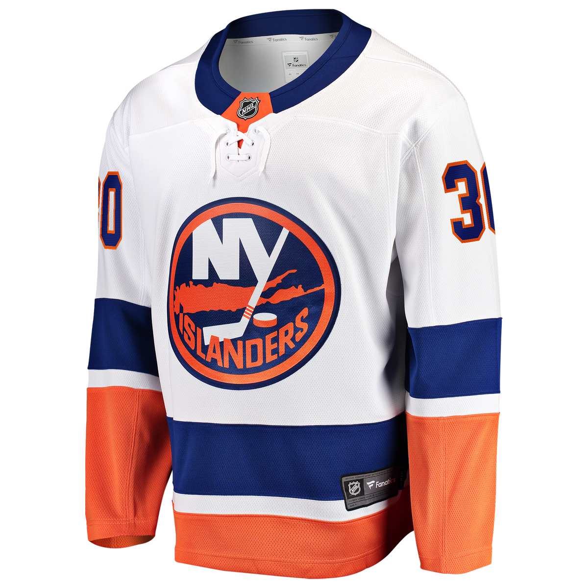 New York Islanders Fanatics Away Breakaway Jersey - White - Ilya Sorokin - Mens