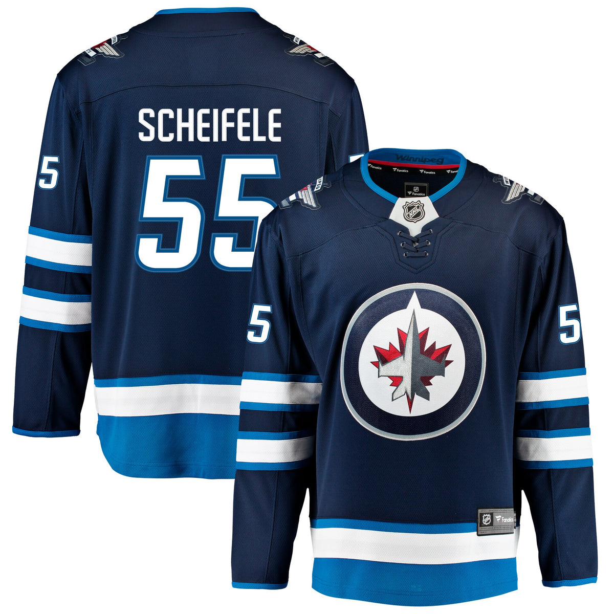 Winnipeg Jets Fanatics Home Breakaway Jersey - Mark Scheifele - Mens